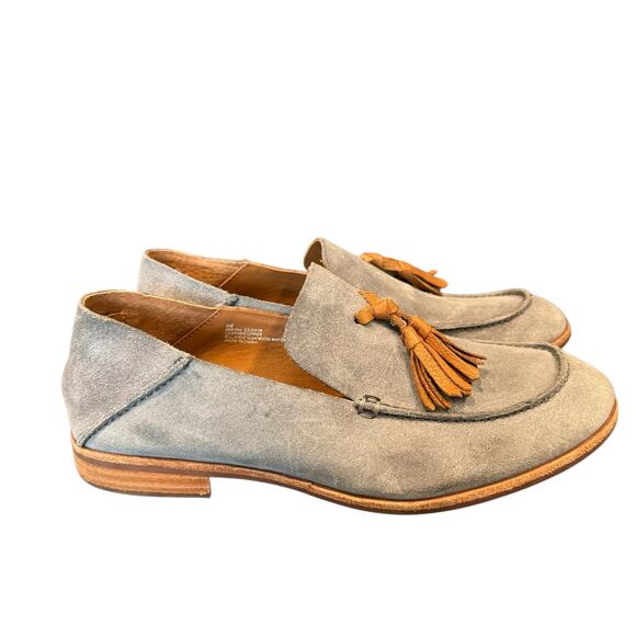 Kork-Ease Tinga Blue Suede Slip-On Tassels Loafers Womens size 8 M - Picture 4 of 10
